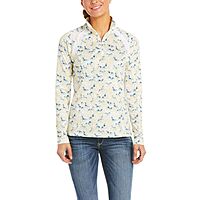 Ariat Women's 2.0 Sunstopper 1/4 Zip Baselayer-Petals&Ponies