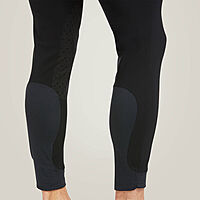 Men Tri Factor Grip Knee Patch Black Breech