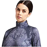 Ariat Women's Sunstopper 2.0 1/4 Zip Shirt - Charcoal Bit