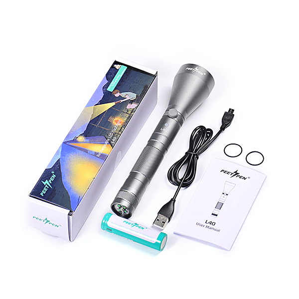PEETPEN L40 LED Outdoor Camping Flashlight