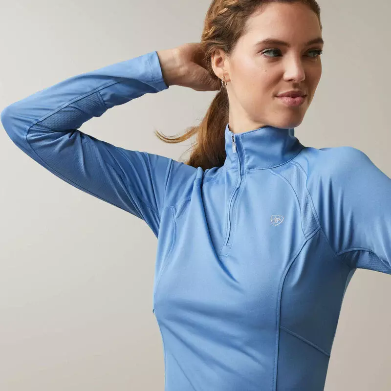 Ariat Ladies Sunstopper 2.0 1/4 Zip - Ashleigh Blue