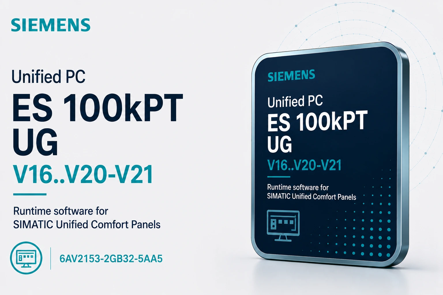 Siemens, Unified PC ES 100kPT UG V16..V20-V21, 6AV2153-2GB32-5AA5