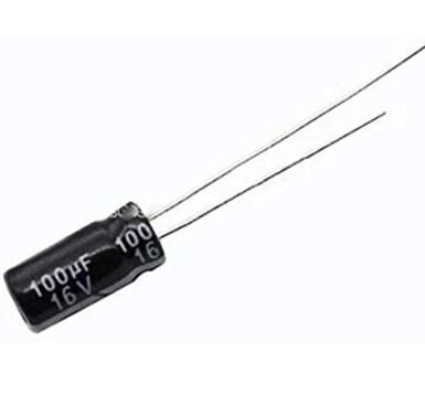 100uf/16v ELECTROLYTIC CAPACITOR