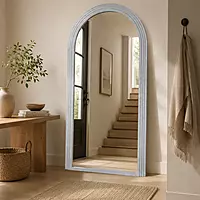White marble frame with flat mirror(39.4*71 INCH)