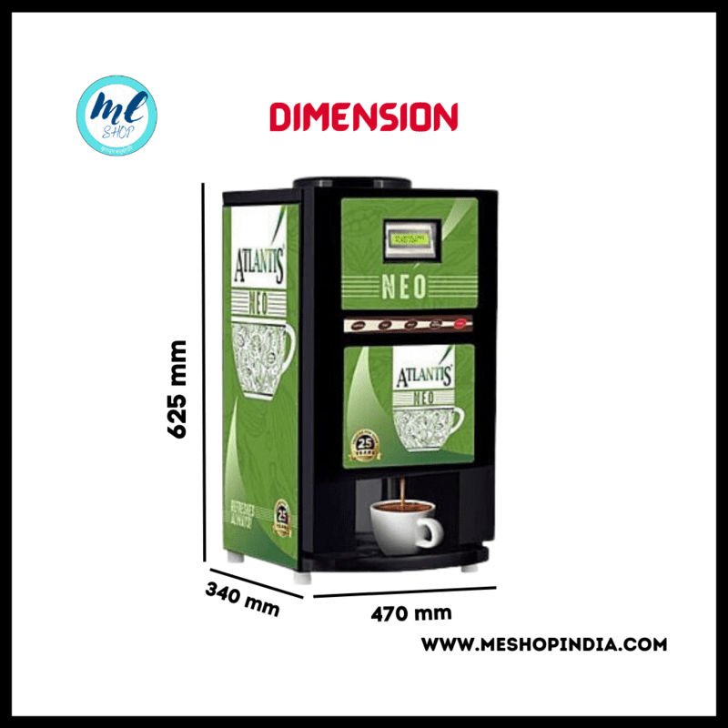 Atlantis Neo 4 lane Coffee and tea vending machine