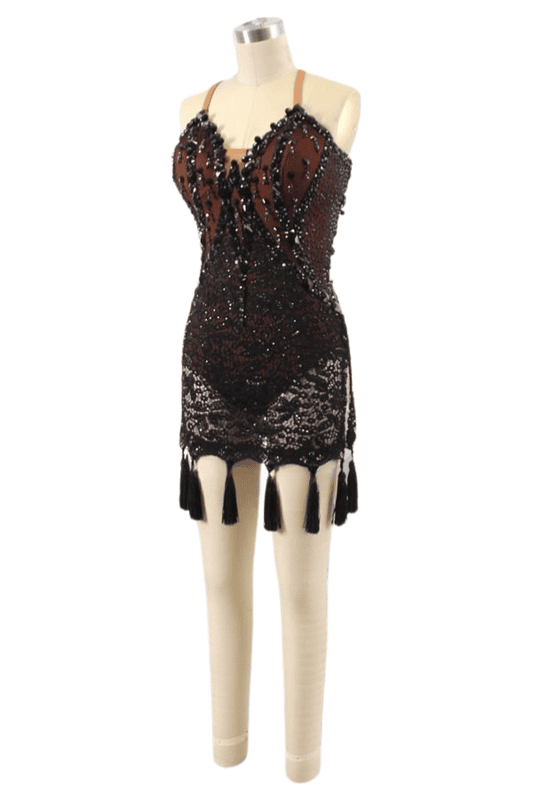 Gorgeous Black Latin Costume