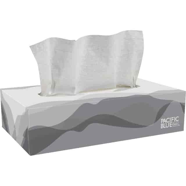 Envision® White Facial Tissue – 2-Ply, 100 Sheets per Box
