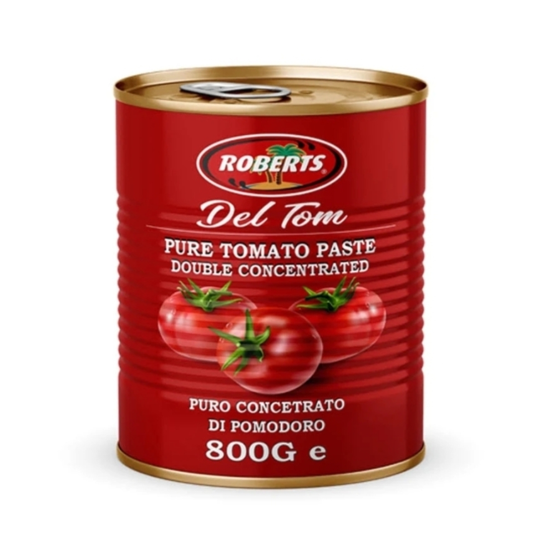 10101     Roberts Del Tom Tomato Paste 800g X 12