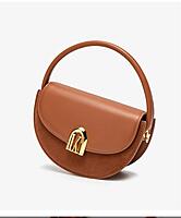 LORDY KNACK VINTAGE COWHIDE SADDLE BAG CARAMEL