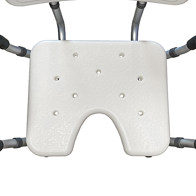 1011 Shower Chair with Arms and Back – U-Shaped Cutout