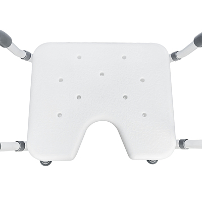 1011AS Shower Bench with Arms and U-Shaped Cut-Out