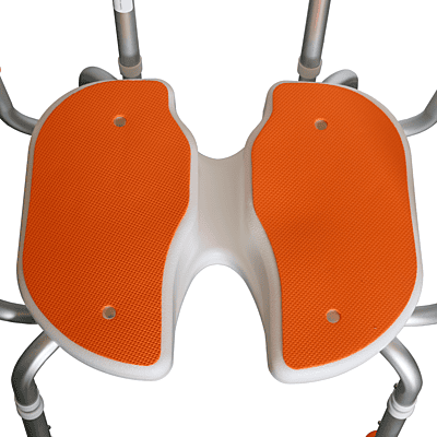 Padded shower chair w/cut-out 1012