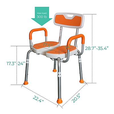 1012 Padded Shower Chair with Cut-Out Seat 1012 Padded Shower Chair with Cut-Out Seat