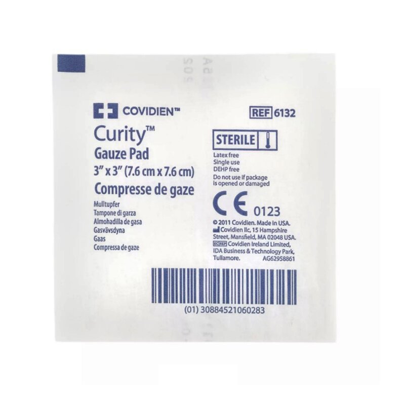 Curity™ Gauze Sponge – 3 × 3 Inch, 12-Ply, Sterile, 1 per Pack-CT