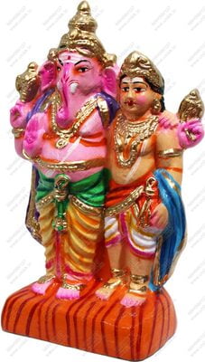 Unikk Ganesh Murugan Paper Mache Golu Doll for Navarathri (Multicolor) Unikk Ganesh Murugan Paper Mache Golu Doll for Navarathri (Multicolor)