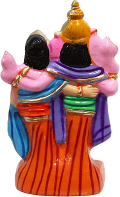 Unikk Ganesh Murugan Paper Mache Golu Doll for Navarathri (Multicolor)