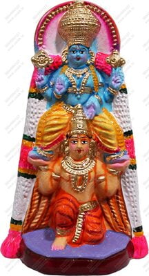 Unikk Garuda Vahanam Paper Mache Golu Doll for Navarathri (Multicolor) Unikk Garuda Vahanam Paper Mache Golu Doll for Navarathri (Multicolor)