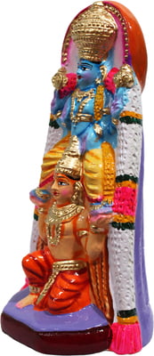 Unikk Garuda Vahanam Paper Mache Golu Doll for Navarathri (Multicolor)