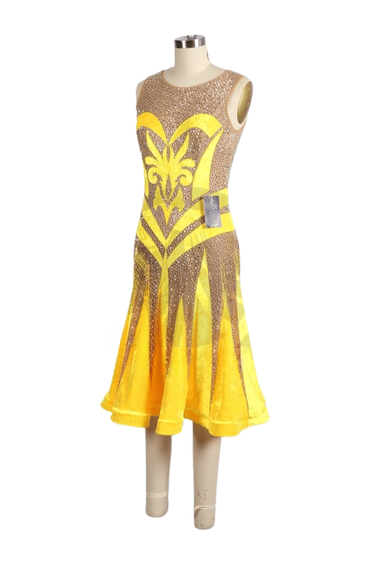 Beautiful Yellow Latin Dress