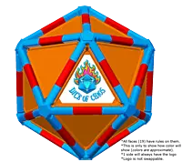 Full Dice - Cornhole (Lawn and Beach Edition)-Teal-Red-DarkOrange