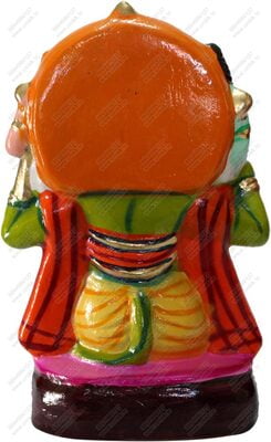 UNIKK Hanuman Carrying Ram and Lakshman 27 cm Height Made of Eco Friendly Paper Mache