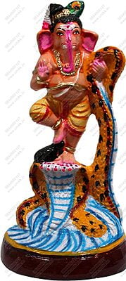 Unikk Ganesh Kalinga Narthanam Paper Mache Golu Doll for Navarathri (Multicolor) Unikk Ganesh Kalinga Narthanam Paper Mache Golu Doll for Navarathri (Multicolor)