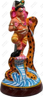 Unikk Ganesh Kalinga Narthanam Paper Mache Golu Doll for Navarathri (Multicolor) Unikk Ganesh Kalinga Narthanam Paper Mache Golu Doll for Navarathri (Multicolor)