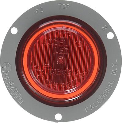 LIGHT-LED MKR/CL RED 2DIO W/ FLG M10