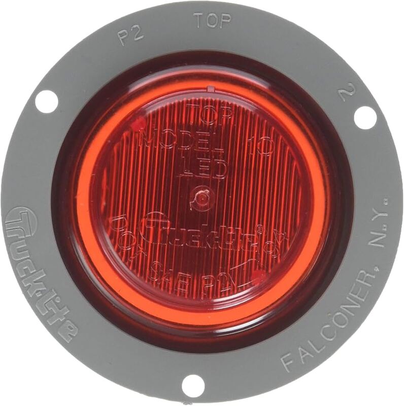 LIGHT-LED MKR/CL RED 2DIO W/ FLG M10