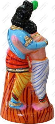 UNIKK Krishna and Kuchela 33 cm Height Made of Eco Friendly Paper Mache Multicolor UNIKK Krishna and Kuchela 33 cm Height Made of Eco Friendly Paper Mache Multicolor