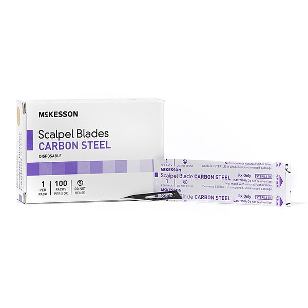 McKesson Surgical Blade – Carbon Steel, No. 11, Sterile
