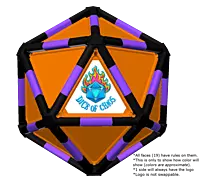 Full Dice - Cornhole (Lawn and Beach Edition)-Black-Purple-DarkOrange