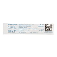 McKesson® Hypodermic Needle 23 Gauge 1 Inch Thin Wall Without Safety