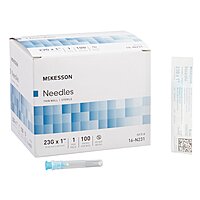 McKesson® Hypodermic Needle 23 Gauge 1 Inch Thin Wall Without Safety