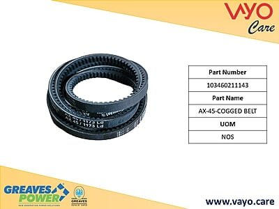 AX-45-COGGED BELT - 103460211143 - GREAVES