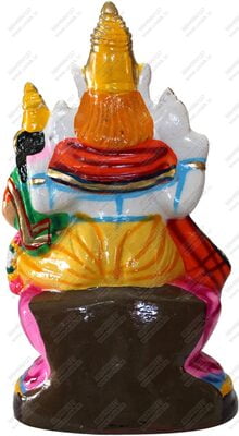 UNIKK Lakshmi Hayagreevar 29 cm Height Made of Eco Friendly Paper Mache Multicolor