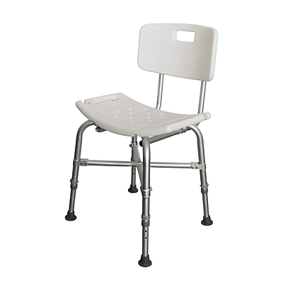 1037HD heavy duty shower chair w/back