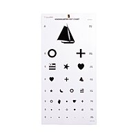 McKesson Preschool Eye Test Chart 20 Foot Acuity Test, Picture