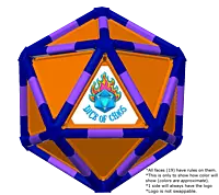Full Dice - Darts-Blue-Purple-DarkOrange