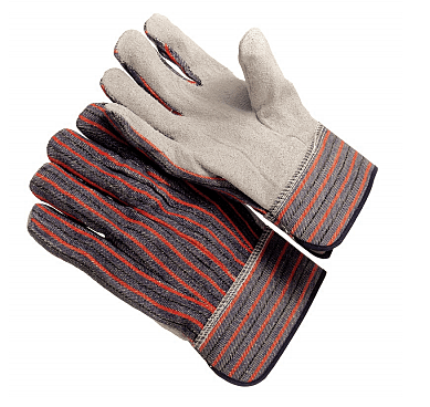 Stripe fabric back, lined palm, 2.5” pasted cuff, clute cut, men's size