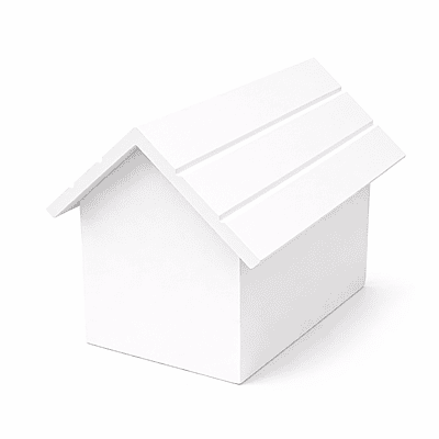 Casita Pet Urn Standard - White / White Casita Pet Urn Standard - White / White
