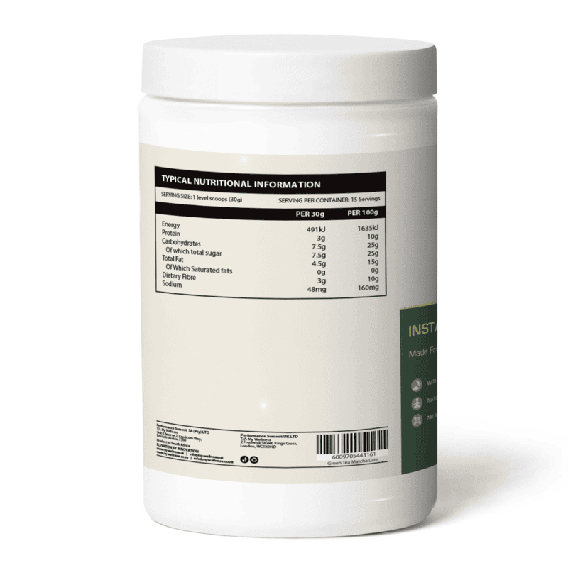 Green Tea Matcha Latte ​Infused with Lion’s Mane & Ashwagandha ​