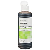 McKesson® Skin Prep Solution 10% Povidone-Iodine 8 oz. Flip-Top Bottle Non-Sterile