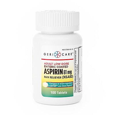 Geri-Care Aspirin 81 mg Tablets 100/Bottle