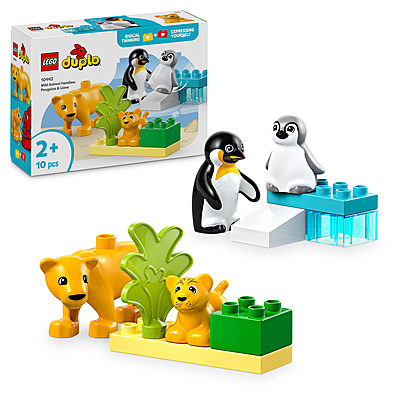 10442 Wild Animal Families: Penguins & Lions