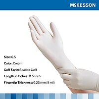 McKesson Perry® Sterile Latex Surgical Gloves, Chemo Tested, Cream McKesson Perry® Sterile Latex Surgical Gloves, Chemo Tested, Cream