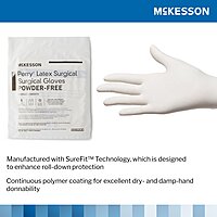 McKesson Perry® Sterile Latex Surgical Gloves, Chemo Tested, Cream McKesson Perry® Sterile Latex Surgical Gloves, Chemo Tested, Cream