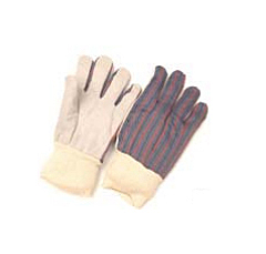 Stripe fabric back, lined palm, ladies