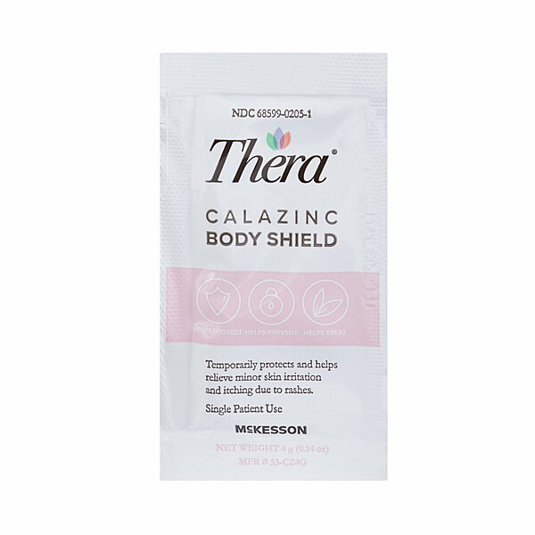Thera® Calazinc Body Shield Skin Protectant – Scented Cream, 4 g Individual Packet
