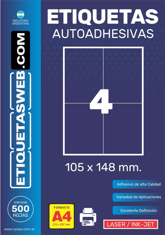 ETI.AUT. SIN IMP. 105x148 LASER 2B. Cx2000